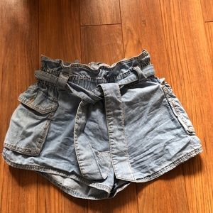 Urban Outfitters Paper Bag Denim Shorts